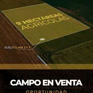 Gálvez 9 Has agrícola - Campo en venta - OPORTUNIDAD