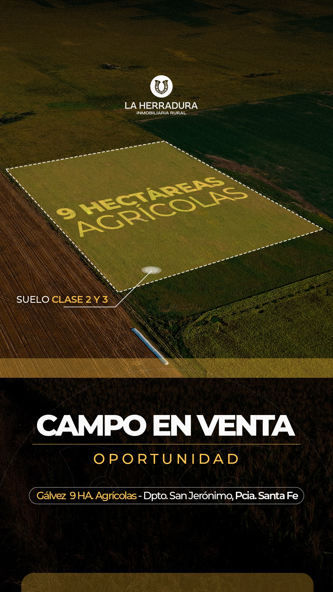 Gálvez 9 Has agrícola - Campo en venta - OPORTUNIDAD